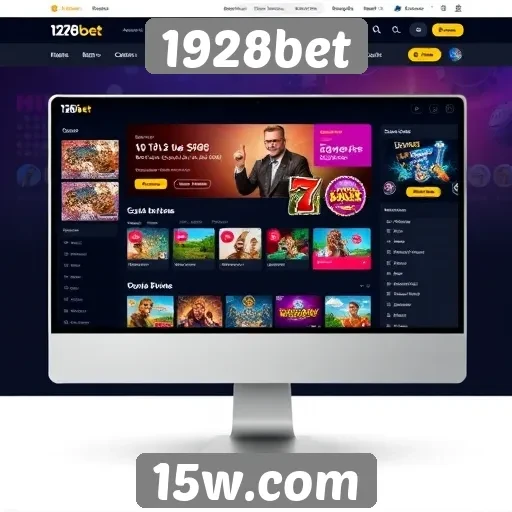 Interface e usabilidade do site 1928bet
