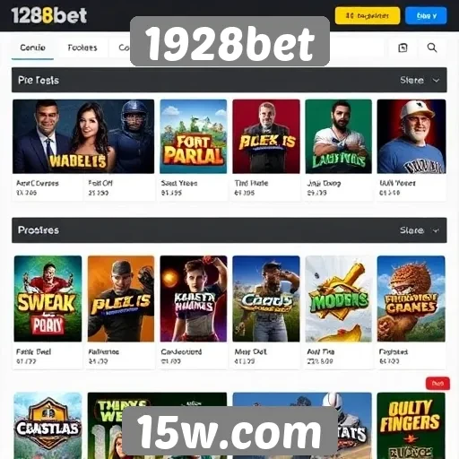 Comparativo de jogos oferecidos no site 1928bet